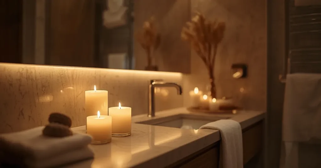 Romantic Candles and Soft Lighting