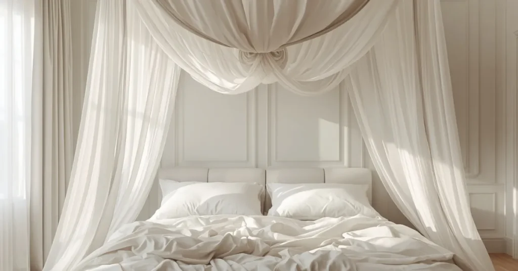 Romantic Draped Fabric Canopy