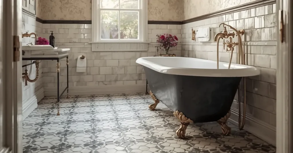 Romantic Vintage Bathroom