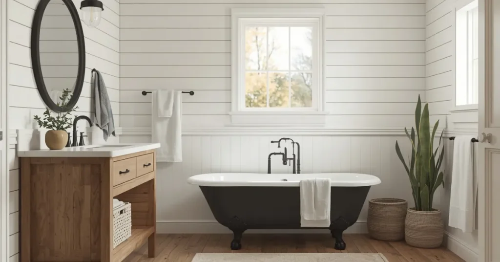 Rustic Farmhouse Bathroom
