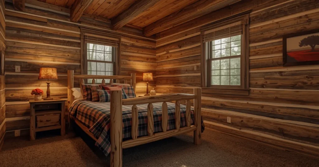 Rustic Wood Cabin Retreat