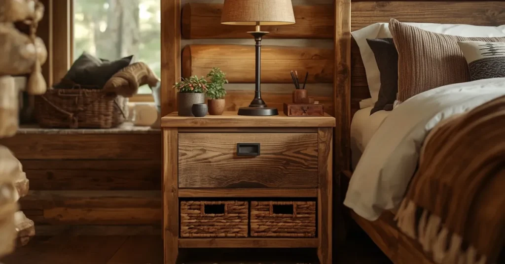 Rustic Wood Nightstands