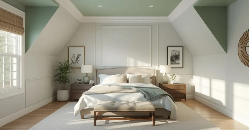 Sage Green Accent Ceiling