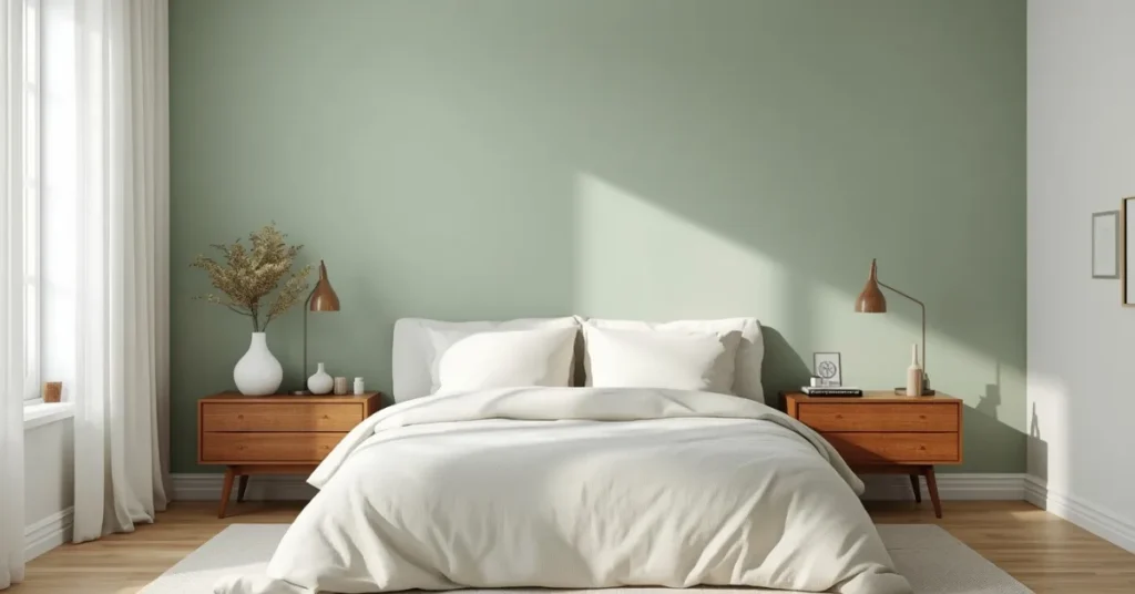 Sage Green Accent Wall