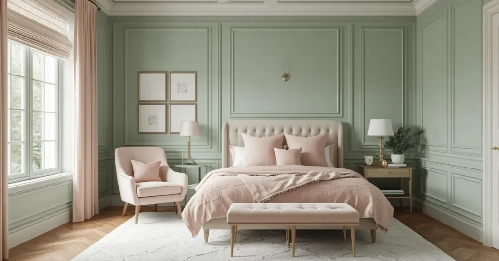 Sage Green and Blush Pink