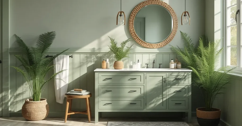 Sage Green Bathroom Retreat