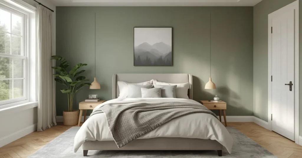 Sage Green Guest Bedroom