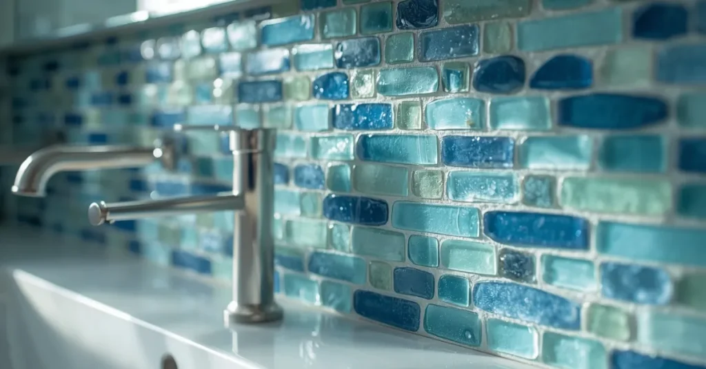 Sea Glass Tile Backsplash