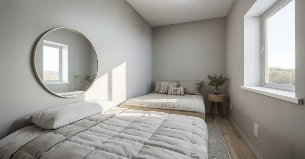 Small Grey Bedroom, Big Style