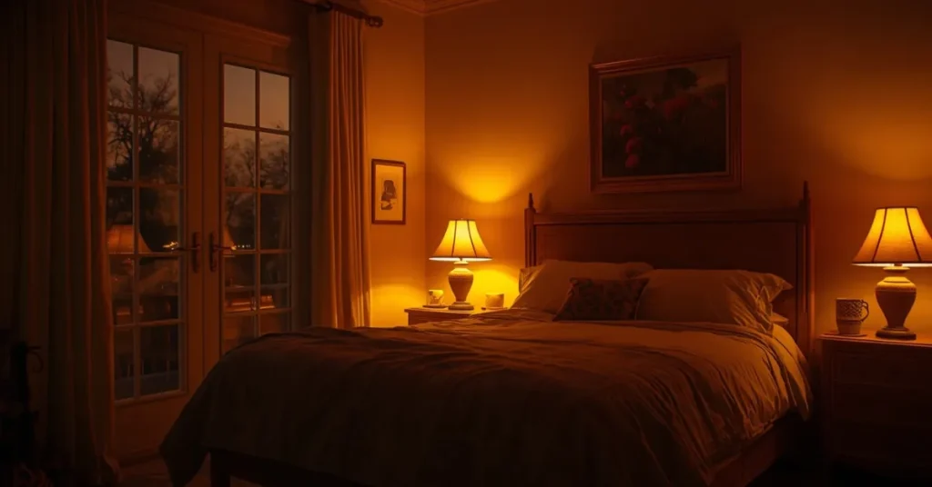 Soft Amber Lighting