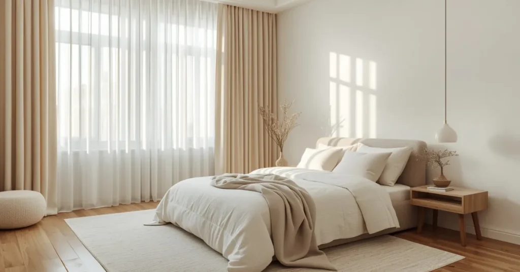Soft Neutral Palette for a Calm Guest Bedroom