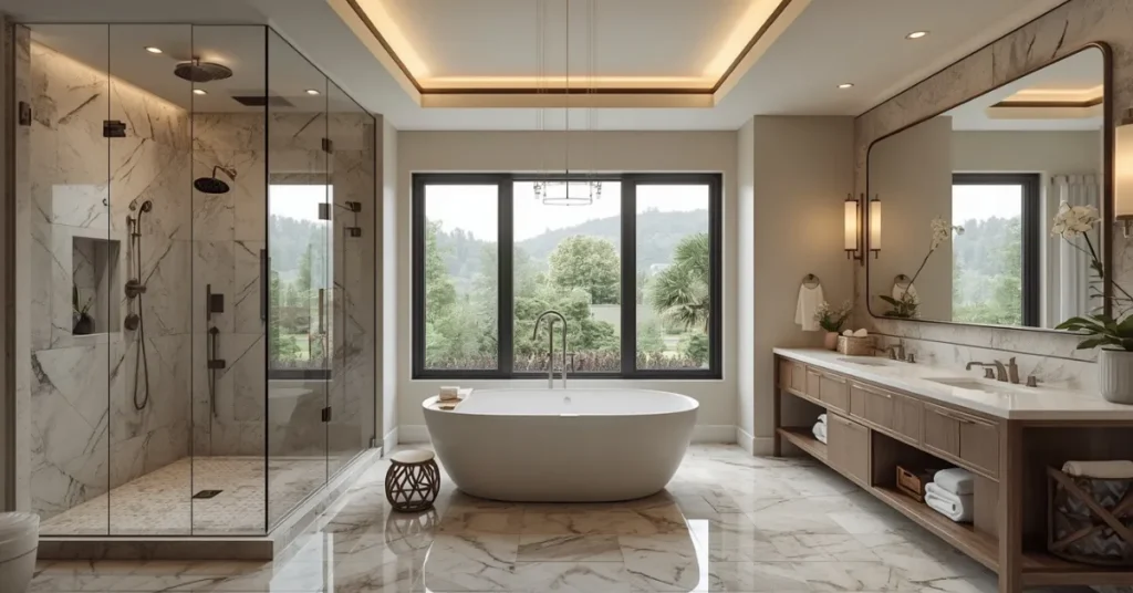 Spa-Style Open Layout