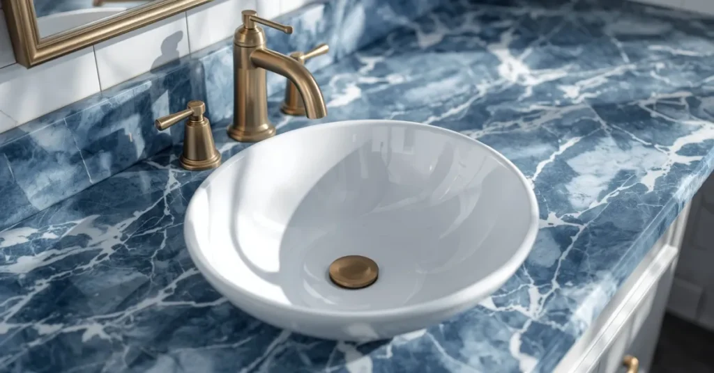 Splurge: Blue Marble Countertop