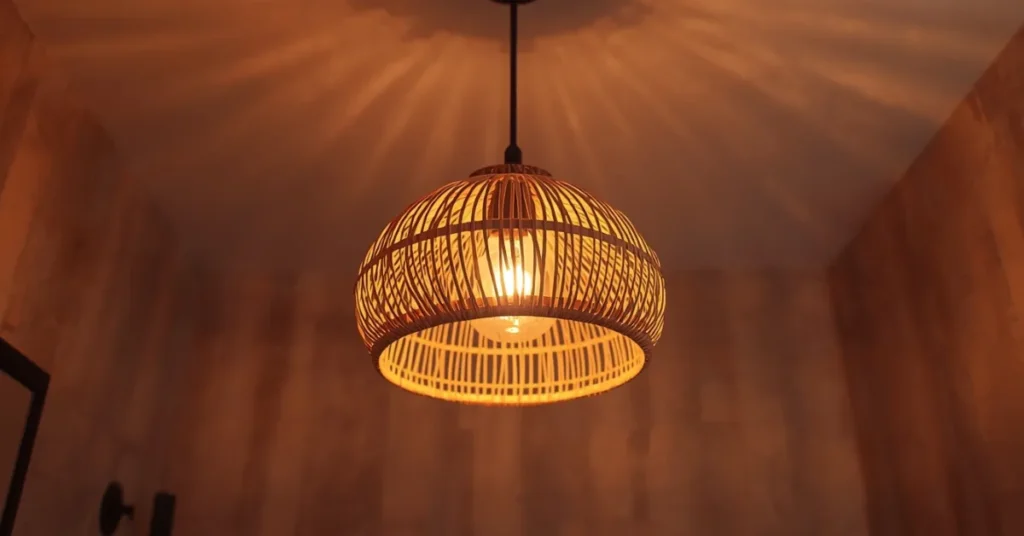 Statement Woven Light Fixture