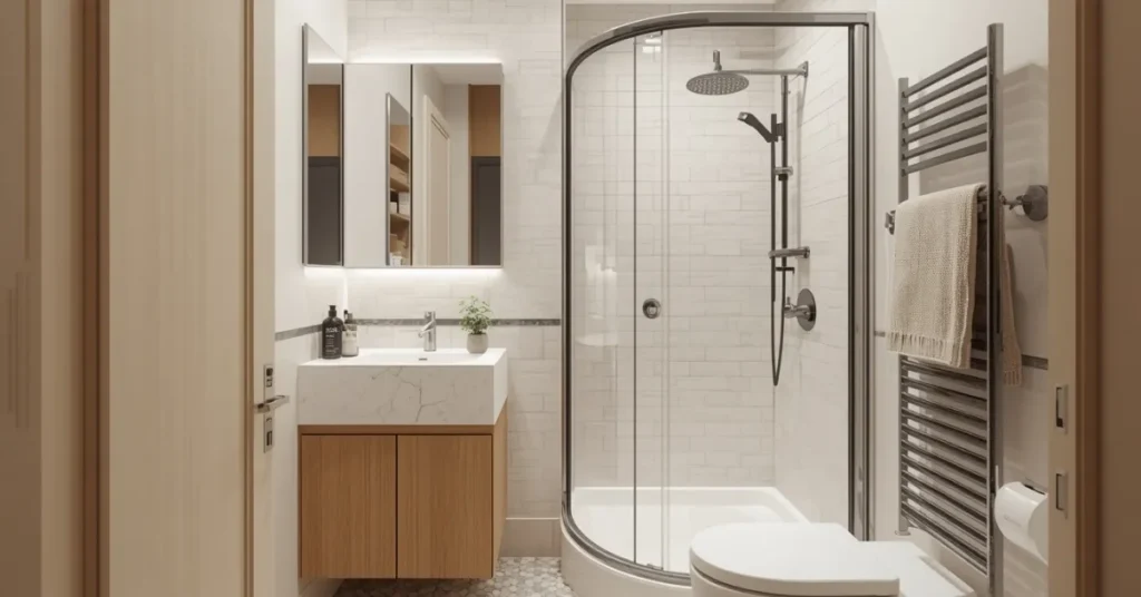 Studio Apartment Bathroom