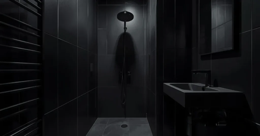 Studio Bathroom in All Black