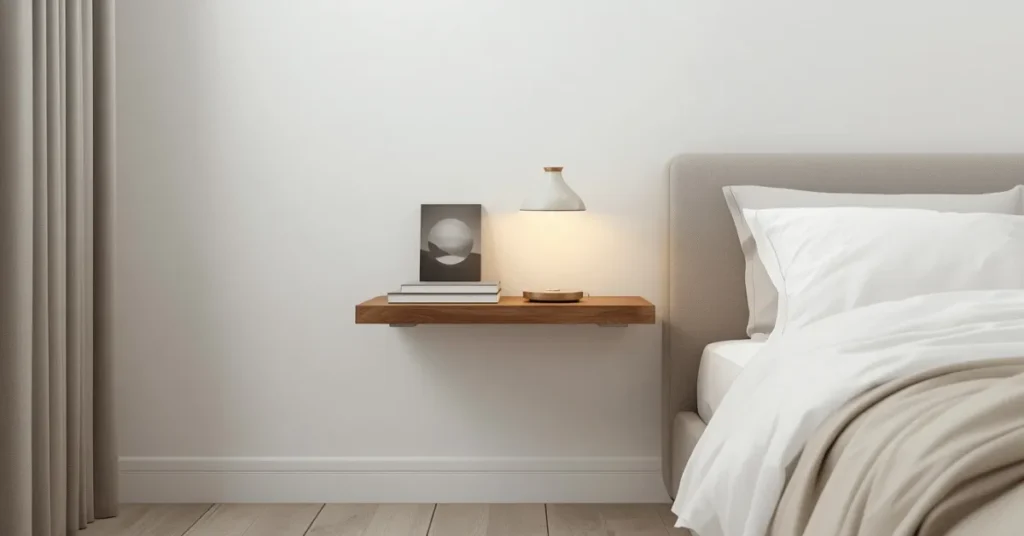 Swap Nightstands for Floating Shelves