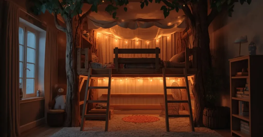 Treehouse-Inspired Loft Bed