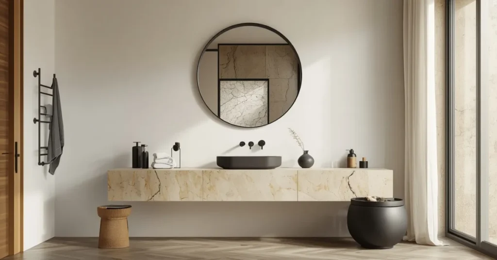 Trending 2026 Black and White Bathroom Look