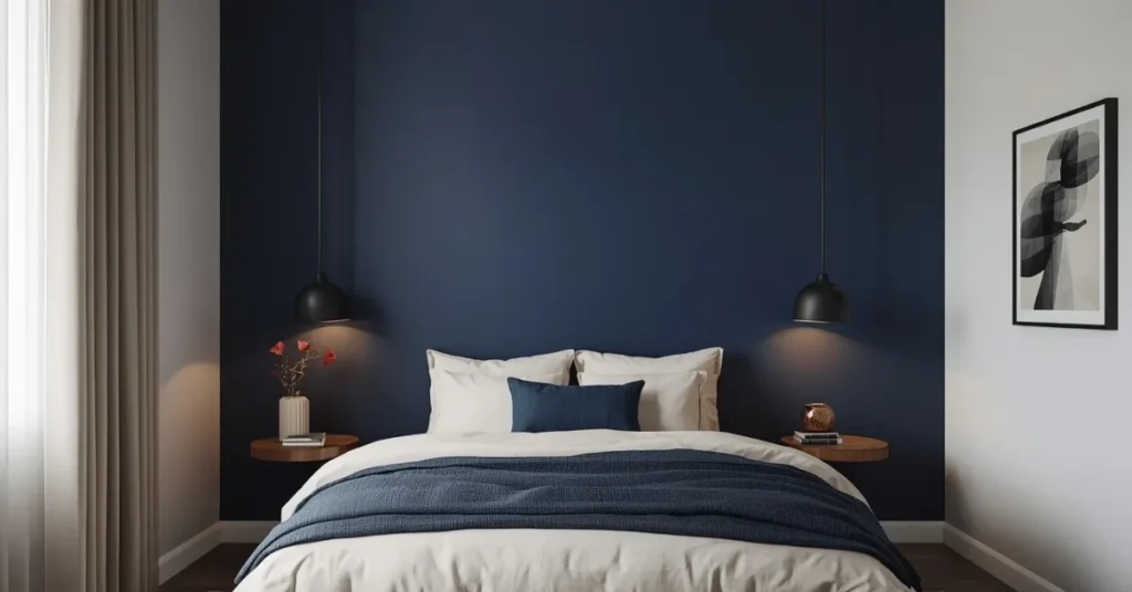 Try a Navy Blue Accent Wall