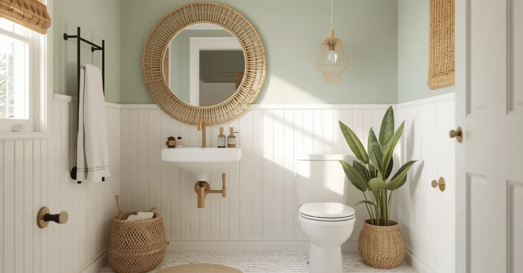 Use Rattan Accents for a Warm, Airy Mood