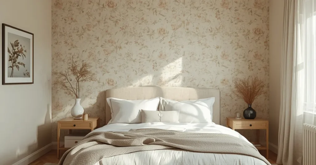 Wallpaper on One Wall Only