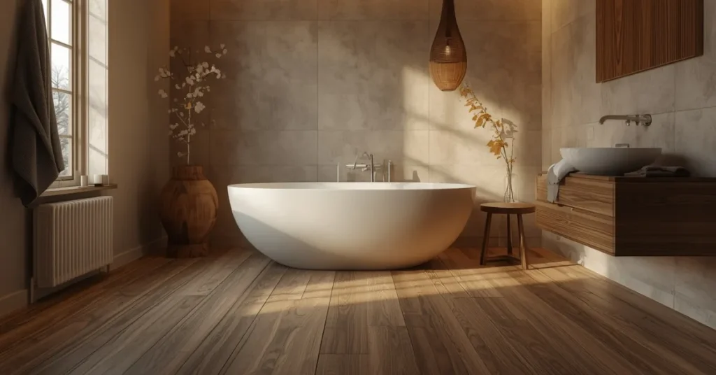 Warm Up the Floor with a Heated Wood-Look Tile