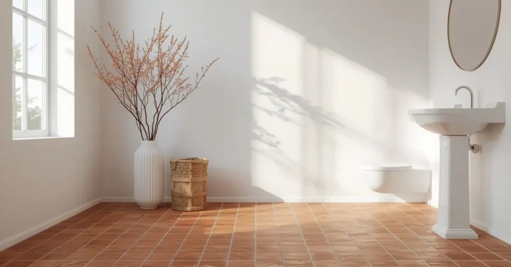 Warm Up the Floor with Terracotta Tile
