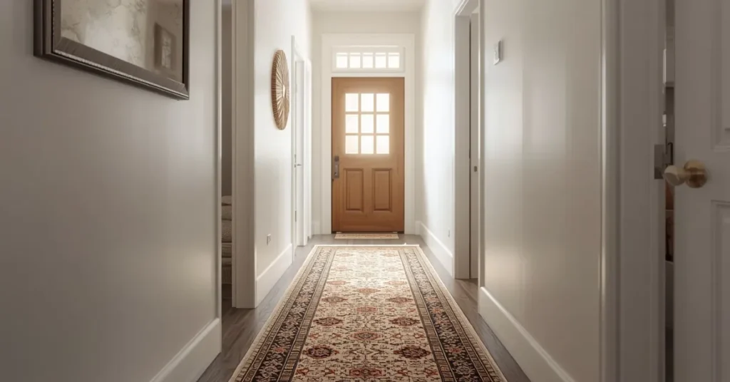 A Bold Runner Rug to Define the Space