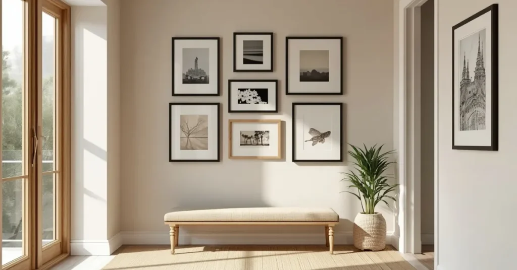 A Gallery Wall Near the Front Door