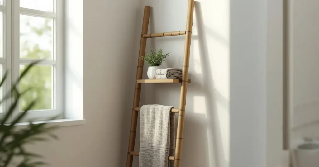 A Ladder Shelf in the Corner