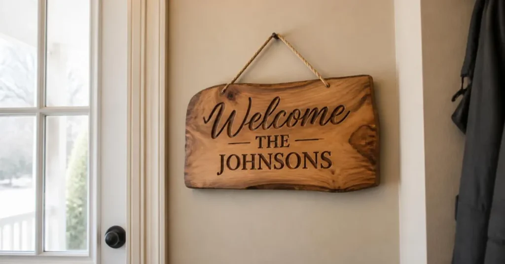 A Personalized Welcome Sign