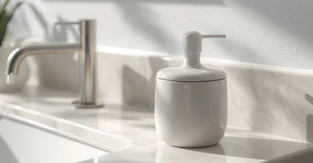 A Toothbrush Holder With a Lid