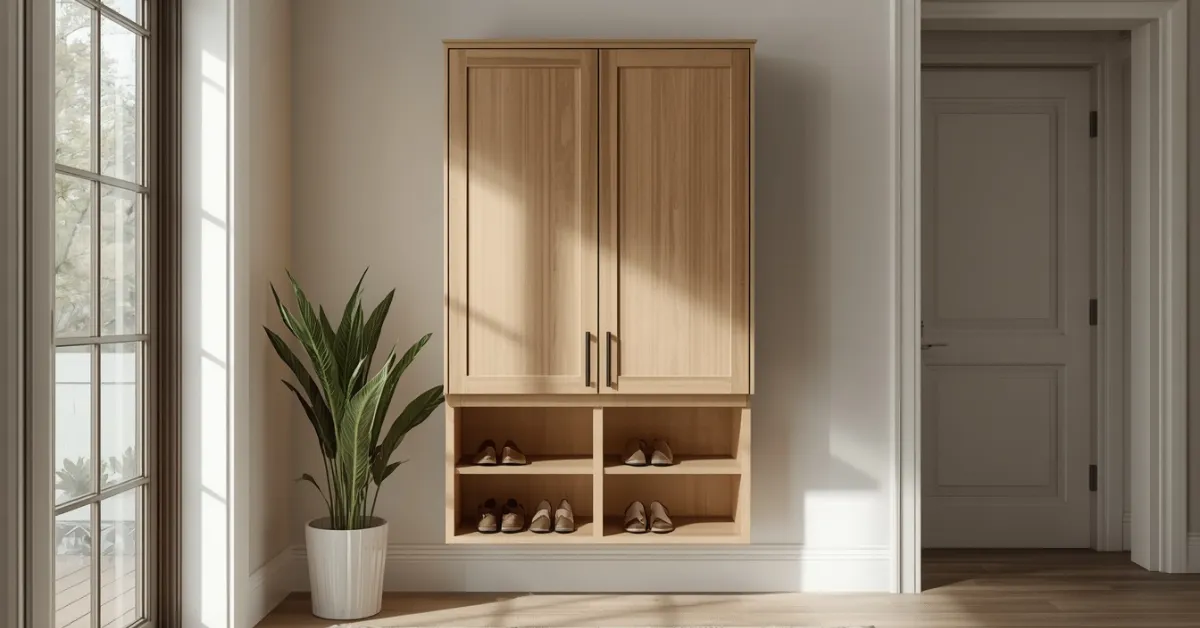 A Wall-Mounted Shoe Cabinet