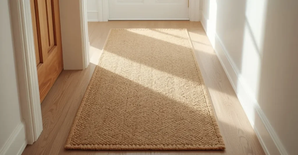 A Woven Jute Rug