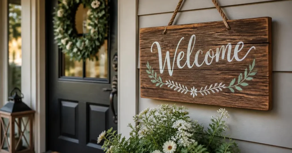 Add a Welcome Sign