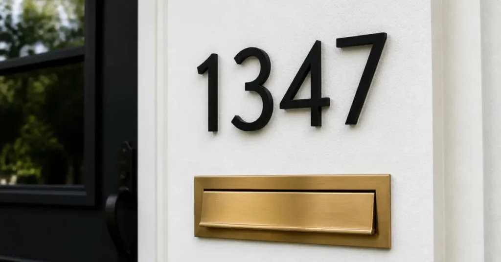Add House Numbers with Style