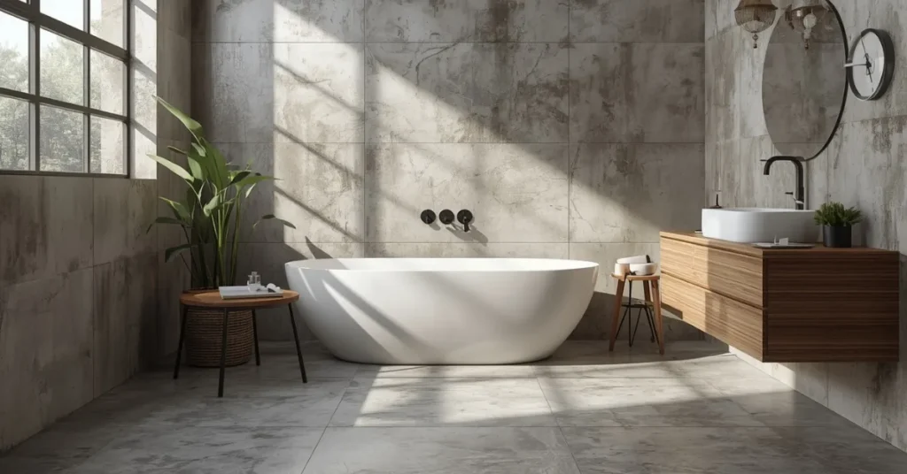 Affordable Faux Concrete Tile