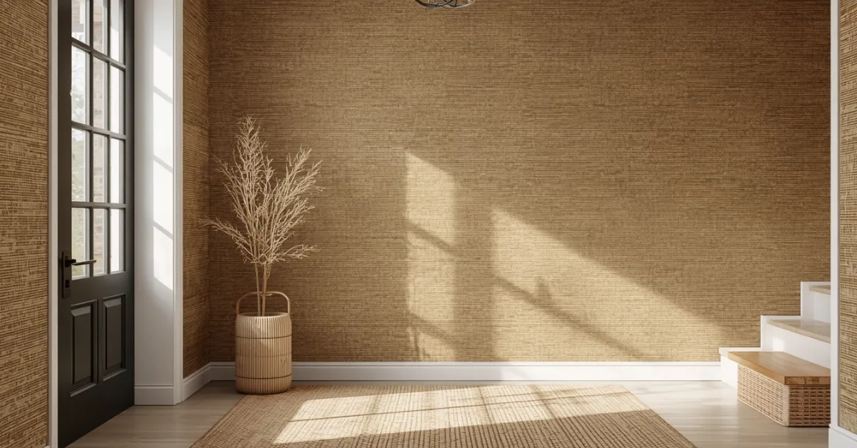 Affordable Faux Grasscloth