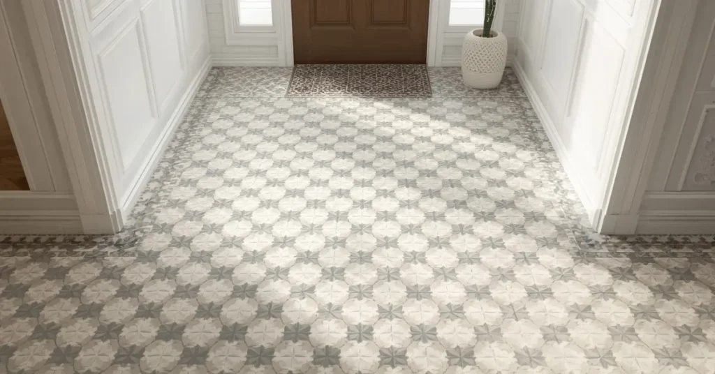 Affordable Peel-and-Stick Tile Floor