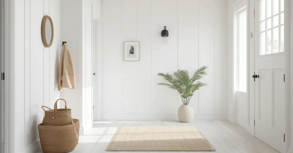 Airy Coastal Split Level Entryway