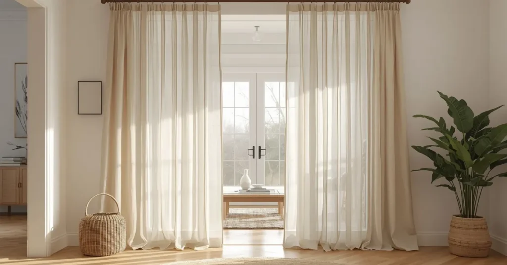 Airy Curtain Divider