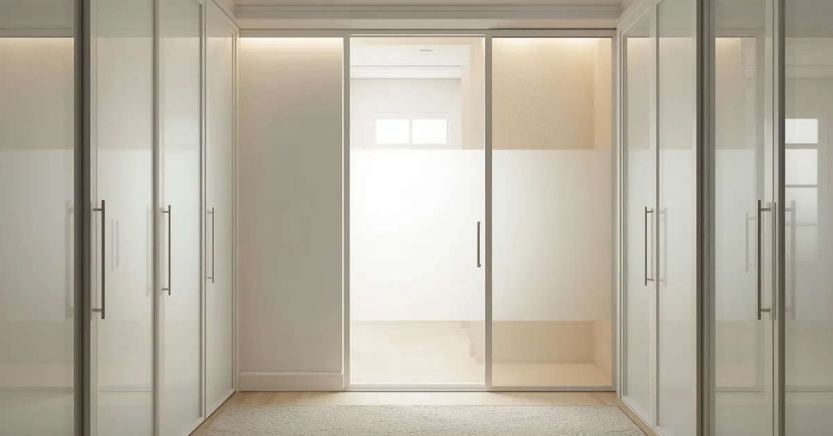 Airy Glass Door Closet