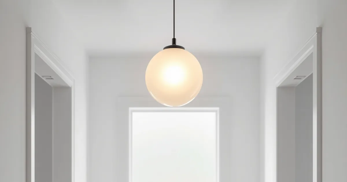 Airy Glass Globe Pendant