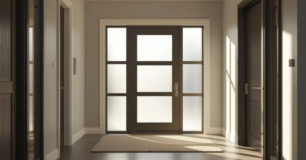 Airy Glass Panel Door