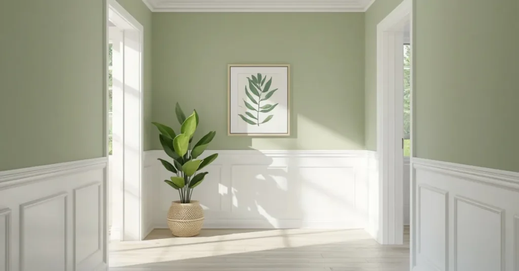Airy White and Sage Green Palette
