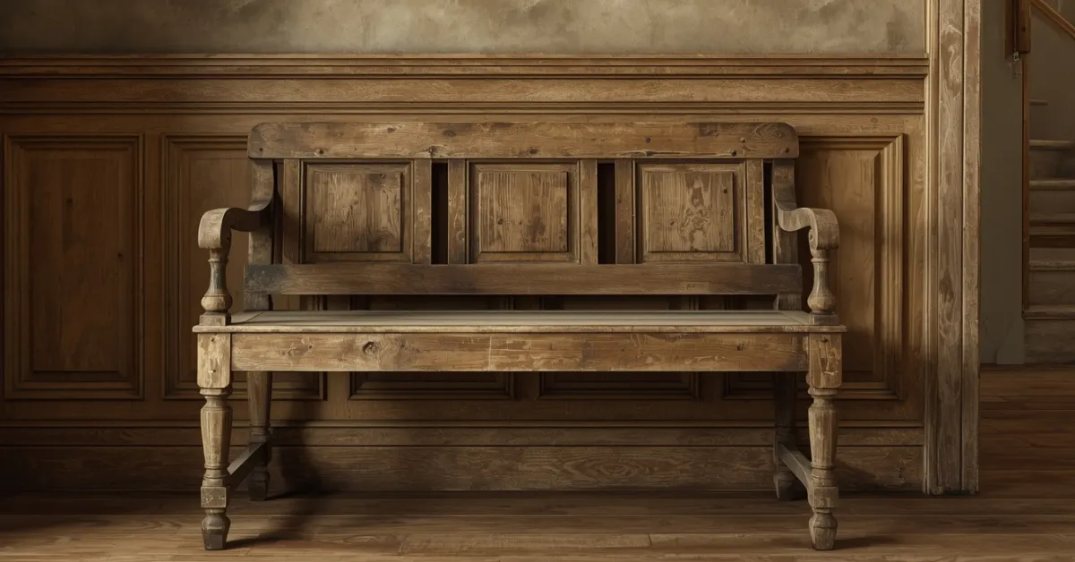 Antique Vintage Bench with Character