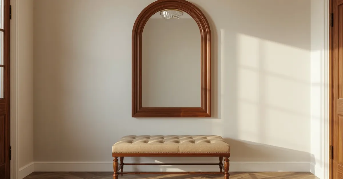 Arched Mirror for a Soft Look