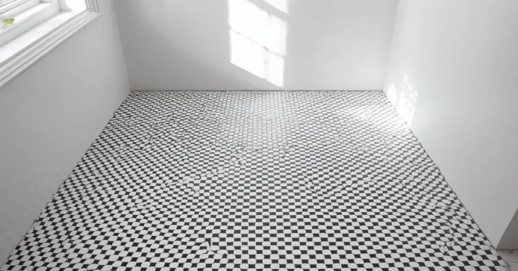 Black and White Hexagon Tile