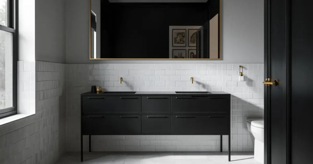 Black Vanity for a Dramatic Statement